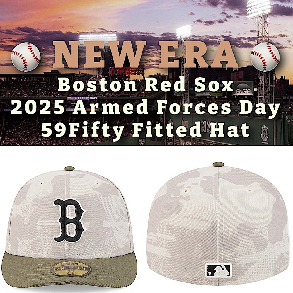 ⚾️ New Era - Boston Red Sox - 2025 Armed Forces Day 59Fifty Fitted Hat (NEW) ⚾️